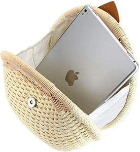 Sac cabas en paille pour femme, grande capacité, sac cabas de shopping, sac à bandoulière bohème, sac de plage avec doublure, OEM - Product Image 5