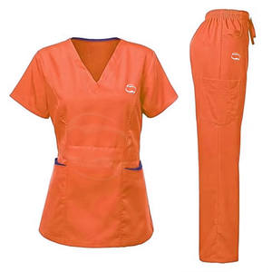 Poids léger mode femmes en gros professionnel femmes infirmière médecin uniforme col en v gommage survêtement costume médical gommages ensemble - Product Image 1