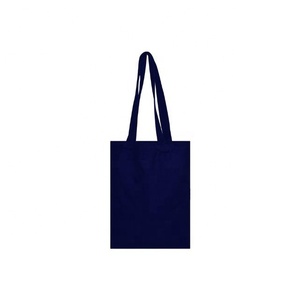 Custom Women's Designer Tote Bags Simple Black Solid Printing <b>Eco</b>-friendly Shopping Bags GOTS Organic Cotton Woven Canvas - Product Image 1