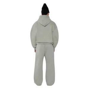 เสื้อฮู้ดดี้ผู้ชายคุณภาพสูง ผ้าฝ้ายเฟรนช์เทอร์รี่ 100% สไตล์วินเทจ ลุคย้อนยุค ซักย้อมสีแบบแอซิดวอช ปักลาย ขนาดโอเวอร์ไซส์ ขายส่ง - Product Image 3