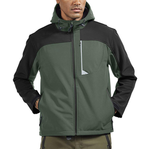 New Design Fashionable Front Zipper Style Canvas Softshell <b>Jacket</b> Men High Quality Quick Dry <b>Reversible</b> Customizable Pakistan - Product Image 1