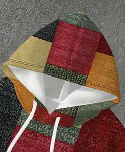 Premium Men's Pullover Hoodie Ultra Cozy 100% Cotton Embroidered Beaded Plain Dyed with Digital Printing Customized Winter - Product Image 2