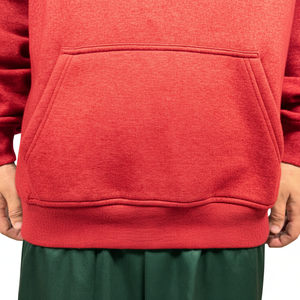 Sweat à capuche personnalisable en coton lourd 100% - Motif uni en polaire - Broderie respirante - Sweat-shirts basiques - Product Image 5