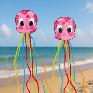 ว่าวแมงกะพรุนขนาดเล็ก Bdt Drachen Einleiner สำหรับเล่นกลางแจ้ง พร้อมสายจูงยาว 30 เมตร และหนวดยาว 3.2 เมตร ขนาด 78x80 ซม. - Product Image 3