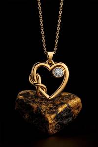 Collier en argent sterling 925 plaqué or 14 carats avec pendentif en forme de cœur en zircon cubique, couleur personnalisée chrétienne, élégant collier d'amour infini - Product Image 6