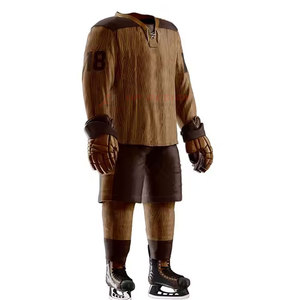 ชุดยูนิฟอร์มฮอกกี้น้ำแข็งแบบระบายอากาศน้ำหนักเบาคุณภาพดีที่สุด ผลิตจากโพลีเอสเตอร์ 100% ปรับแต่งได้ตามต้องการ บริการ OEM แบรนด์ส่วนตัว คุณภาพสูง - Product Image 2