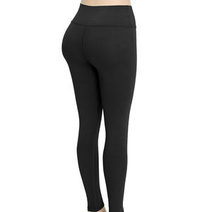 Women's Solid High Waist Yoga Leggings Bamboo Spandex/Nylon Scrunch <b>Booty</b> Recycled Push-up Fitness Tight Workout-Seamless - Product Image 5