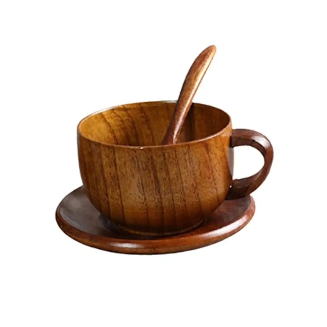 Top Grade Việt Nam Nhà Máy Giá thân thiện với môi dừa cốc bằng gỗ cho cà phê-Tea Cup Mug ở mức giá thấp
