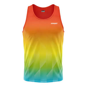 Camiseta Deportiva de Maratón de Secado Rápido con Estampado Elástico en Cuatro Direcciones, Personalizada con Degradado Azul, Transpirable y Ligera, Diseño 3D - Product Image 5