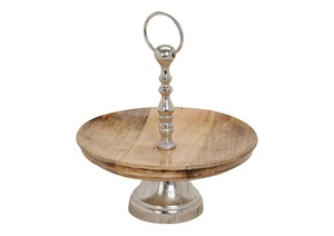 Trending Design Classic Round <b>Wooden</b> <b>Cake</b> Stand Perfect For Elegant Dessert Display At Anniversary Party And Family Gathering - Product Image 2