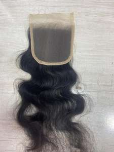 ผมต่อแบบเรียผมมนุษย์16นิ้ววิกผมชาวอินเดียใต้สวย4/4สำหรับลูกไม้สวิส - Product Image 4