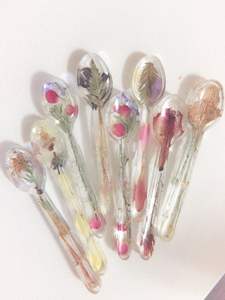 CUSTOM RESIN VIBRANT HANDMADE 100% Resin Salad Servers Set for Home and Hotel Use Includes <b>Ice</b> <b>Cream</b> Spoon Salad Serving - Product Image 5