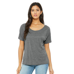 Mode Triblend femmes 8816 Bella + toile femmes Slouchy Tee mode Slouchy T-Shirt T-Shirt gris Slouchy T-Shirt respirant - Product Image 6