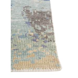 Tapis en laine noué à la main de style classique bleu Uvenuti Lca-7022 9x12 à motif abstrait pour la décoration de la maison, du salon et l'utilisation en voiture - Product Image 4