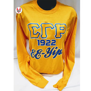 Sigma Gamma personnalisé sororité chapitre Streetwear pull sweat brodé solide Logo sur le devant pour traverser l'année en été - Product Image 3