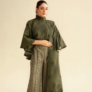 Vestido de Noche Largo de Gasa Color Marfil Elegante para Mujer, con Cuentas, Apliques, Lentejuelas, Perlas, Manga Larga, Corte en A, para Bodas y Fiestas - Product Image 1