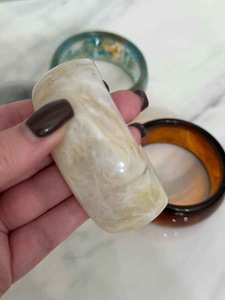 Bracelets et joncs en résine pour femmes, nouvelle collection, bijoux de style ange pour les fêtes et les mariages, haute qualité - Product Image 2