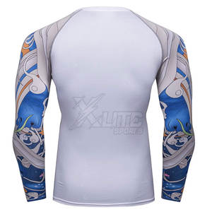 Camiseta de Compresión (Rash Guard) Multiusos para Hombre, MMA, Spandex/Poliéster, Tejido Elástico Suave, Transpirable, Secado Rápido, Manga Larga, Ajuste Cómodo, para Actividades al Aire Libre - Product Image 3