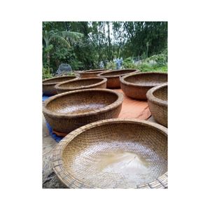 Barco de bambú resistente y duradero/coracle 100% bambú natural de Vietnam para decoración o centros turísticos - Product Image 4