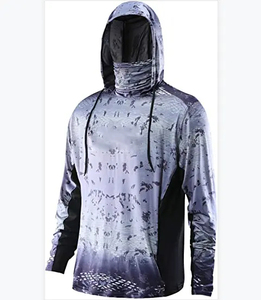 Traje de pesca con capucha de manga larga XL para hombre, de secado rápido, resistente a los rayos UV UPF50, transpirable, impermeable, OEM, ODM, técnicas impresas - Product Image 5