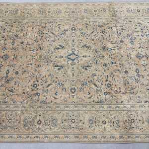 Tapis turc vintage, grand tapis de 6,3 x 9,6 pieds, tapis à bordures brunes - Product Image 3