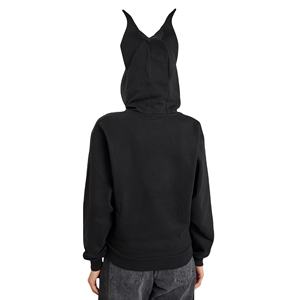Wholesale Custom Women's Acid Wash Eco-Friendly Devil Horn Pullover <b>Hoodie</b> Gothic Streetwear Cute <b>Cat</b> Ear Hood OEM Bulk Clothing - Product Image 1