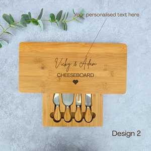 Ensemble classique de planches à fromage et à découper en bois |   Ustensiles de cuisine en bois massif écologiques, durables, faciles à nettoyer, forme rectangulaire - Product Image 4