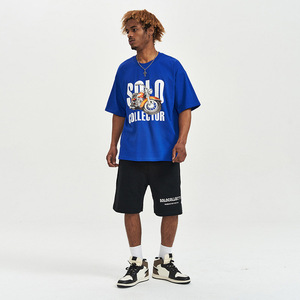 Camisetas gráficas de verano personalizadas para hombre de alta calidad 250 Gsm 100% algodón cuello redondo manga corta Streetwear estilo Casual de marca - Product Image 4