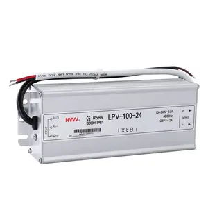 24v ac к dc трансформатор водонепроницаемый источник постоянного тока с режимом переключения питания LPV-100-24 светодиодный драйвер 100W