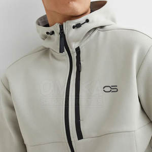 เสื้อฮู้ดแบบสวมหัวของผู้ชายเสื้อมีฮู้ดแบบ3D ดีไซน์โดดเด่นแนวสตรีทผ้าขนแกะทอลายสีล้วนย้อมสีสำหรับ - Product Image 4