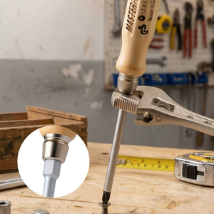 Destornillador Magnético MASTERPROOF de Mango Único de <span class=keywords><strong>Madera</strong></span>, Puntas Planas y Phillips para Trabajos en <span class=keywords><strong>Madera</strong></span> - Product Image 5
