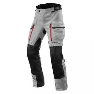 Unisexe Premium All-Season CE Armor Safety Vachette Leather UV Protection Motorcycle Pants Black/Silver Touring Trousers Winter - Product Image 3