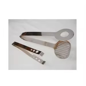 Pinces à pâtisserie modernes en métal, pinces à dessert légères pour les événements, la restauration et les hôtels - Product Image 2