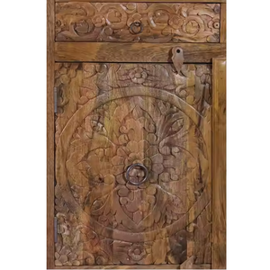 100% Solid Wood Ethnic <b>Sideboard</b> Cabinet Luxury Wooden Furniture for Living Room or Dining Storage Direct From Manufacturer - Product Image 4