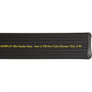 AGRIFLAT 50m Garden <b>Hose</b> 152mm Inner & 159.4mm Outer Diameter Pack of 50 - Product Image 1