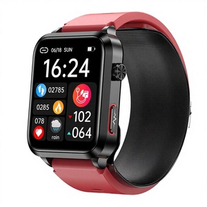 Montre connectée carrée S11, écran tactile TFT de 1,91 pouce, suivi de la forme physique et du sommeil, Bluetooth, Android, étanche IP67, unisexe - Product Image 3