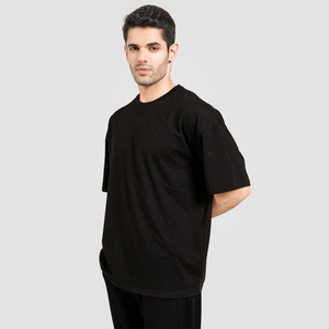T-shirt de sport à col roulé et manches courtes personnalisé 2026, haute qualité, 100 % coton, OEM ODM, écologique, mode décontractée pour hommes - Product Image 2