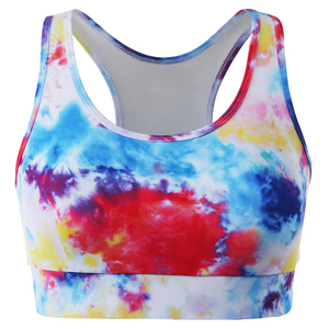 Sujetador Deportivo Halter Premium sin Costuras con Estampado por Transferencia Térmica para Mujer, para Yoga, Fitness, Gimnasio, Correr, de Secado Rápido, Transpirable, Antichoque, con Elasticidad en Cuatro Direcciones - Product Image 1