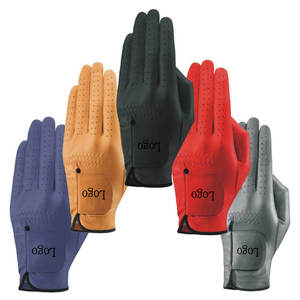Gants de golf en cuir de cabretta véritable pour gaucher avec poignées personnalisées, couleurs personnalisées, équipement sportif en peau de mouton - Product Image 4