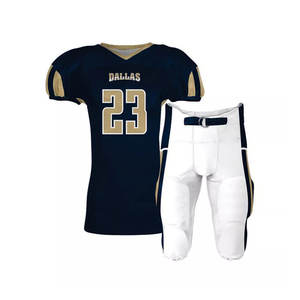 Uniformes de fútbol americano personalizados de alta calidad Nuevas camisetas de manga corta con técnica de sublimación de impresión de nombre de equipo - Product Image 4