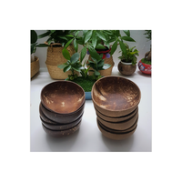 Tazón de Ensalada Desechable Ecológico Tallado en Cáscara de Coco, Artesanía de Alta Calidad, Regalo Empresarial, Envío Inmediato, Hecho en Vietnam, Estilo Bohemio