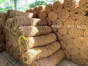 100% Natural Coconut Coir Fiber Mesh Made in Vietnam | Biodegradable Erosion Control <b>Mat</b> for Agriculture & Landscaping - Product Image 4