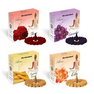 Devdarshan Aura Dry Dhoop Cones 40g Chaque boîte 8 parfums avec un arôme apaisant pour la Pooja, les festivals et les activités spirituelles - Product Image 4