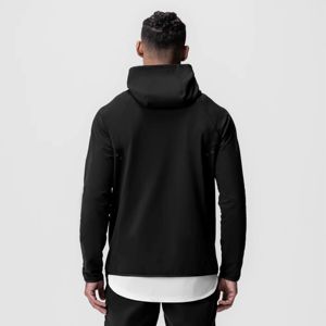 Chaqueta transpirable con cremallera para hombre, ropa deportiva para correr al aire libre, chaqueta atlética ligera de rendimiento - Product Image 1