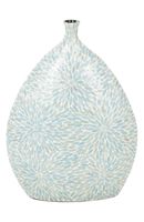 Grand Nacre Mosaïque Vase À La Main Shell Incrustation Pot De Fleur Décoratif pour Salon Moderne Décor À La Maison Pièce Maîtresse