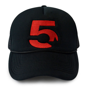 Casquette de baseball en maille avec logo brodé 3D personnalisé, casquette trucker classique à 5 panneaux en mousse, nouvelle collection, casquettes de sport tendance - Product Image 1