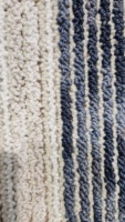 Adiva Teppich Flachfloriges Modernes Blumenmuster Gepolsterter Polypropylen-Teppich mit Jute-Rückseite