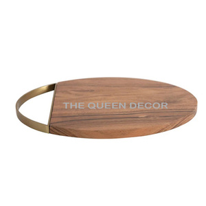 Planche à découper en bois de manguier sculptée à la main, design minimaliste moderne, vente en gros, pour la cuisine, planche à découper pour le fromage - Product Image 3
