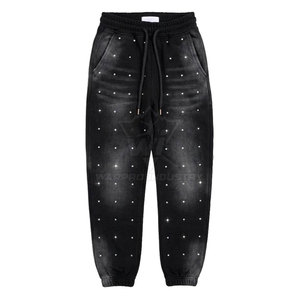 Stylish <b>Rhinestone</b> Tracksuit For Men With Soft Fabric <b>Jacket</b> And Elastic Waist Pants For Street Fashion - Product Image 4
