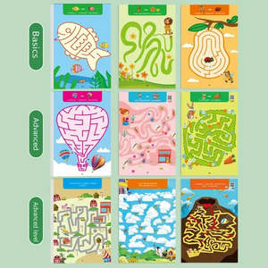สมุดเกมเขาวงกตแบบใช้ซ้ำได้สำหรับการเรียนรู้ขั้นต้น - Product Image 3
